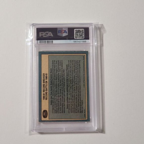 1981 O-Pee-Chee Wayne Gretzky #392 PSA 6 - Picture 2 of 2